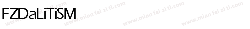 FZDaLiTiS Medium字体转换